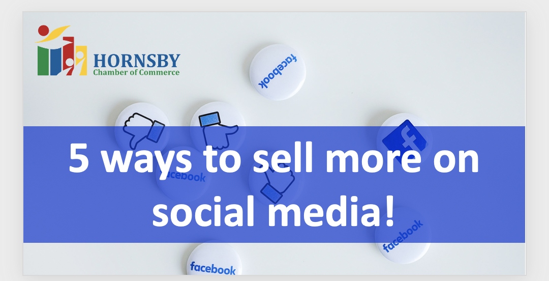5 ways to sell more on social media by Heather Porter